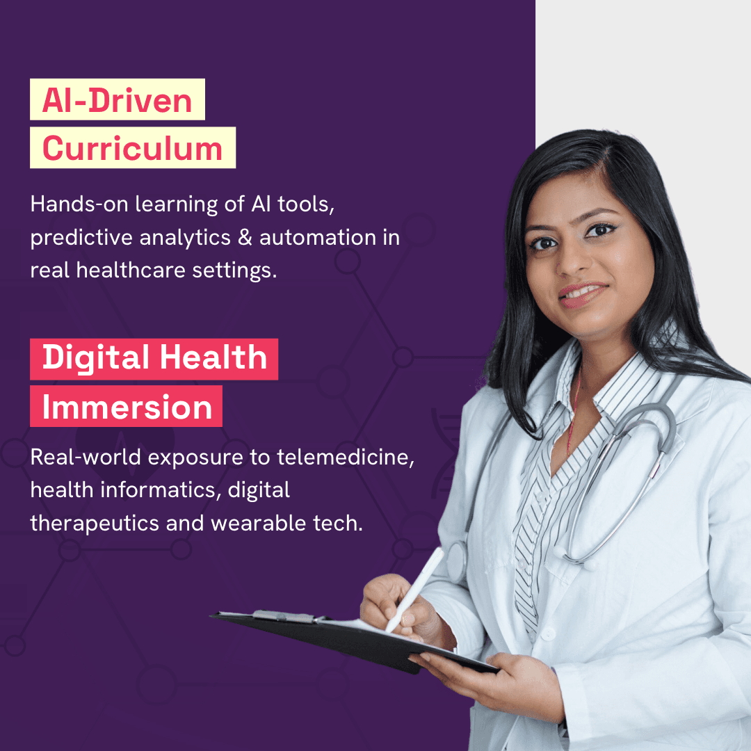 Healthcare Management program tracks blurred background